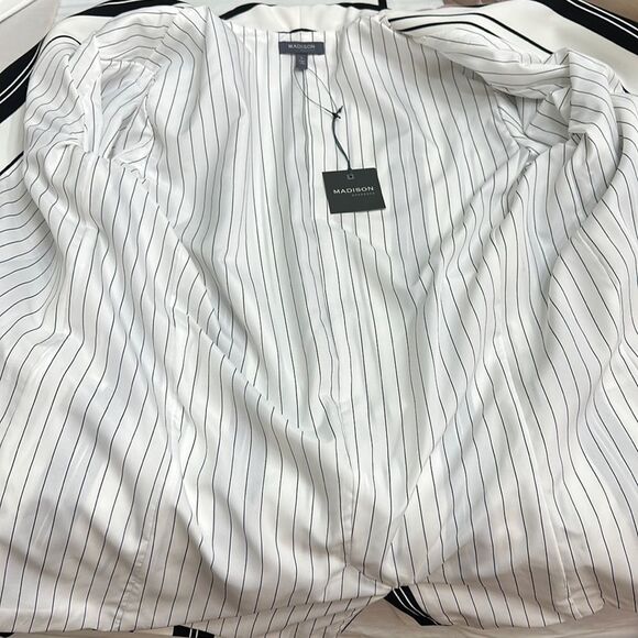 Madison Blazer Large Jacket Work Wear Stripes NWT - Picture 14 of 16